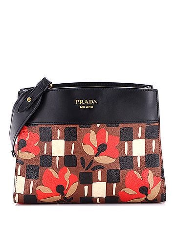 Prada Bibliotheque Shoulder Bag Printed Leather Small (view 1)