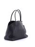 Prada 100% Leather Black Open Tote Soft Grain Leather Large One size - photo 3