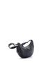 Prada 100% Leather Black Arque Half Moon Hobo Leather Small One size - photo 3