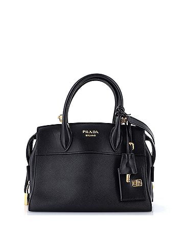 Prada Esplanade Tote Saffiano with City Calf Small (view 1)