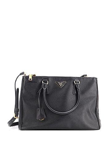 Prada Double Zip Lux Tote Saffiano Leather Medium (view 1)