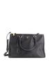 Prada 100% Leather Black Double Zip Lux Tote Saffiano Leather Medium One size - photo 1