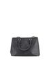 Prada 100% Leather Black Double Zip Lux Tote Saffiano Leather Medium One size - photo 4