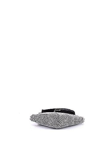 Prada Triangle Logo Zip Crossbody Bag Crystal Embellished Satin Small (view 2)