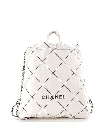 Chanel 22 Chain Backpack Quilted Calfskin Large (view 1)