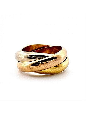 Cartier CARTIER K18 Trinity Ring Classic MM #50 (Cartier ring) (view 1)