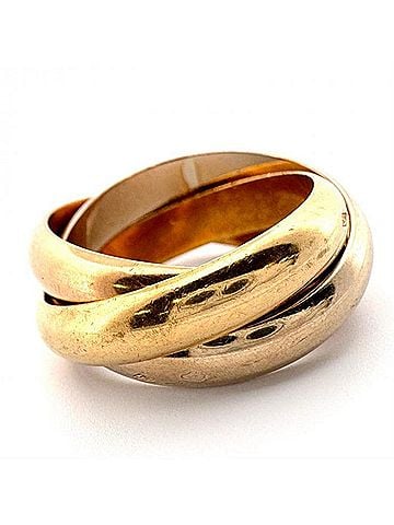 Cartier CARTIER K18 Trinity Ring Classic MM #50 (Cartier ring) (view 2)