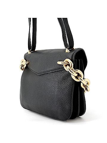 Bottega Veneta Bottega Veneta shoulder bag, Mount Envelope, leather, BOTTEGA VENETA handbag, black, Veneta, (view 2)