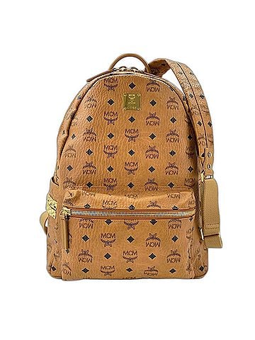 MCM MCM Stark Medium Studded Backpack, Brown (view 1)