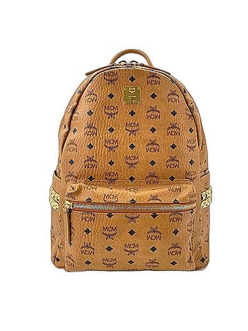 MCM MCM Stark Medium Studded Backpack, Brown (view 2)