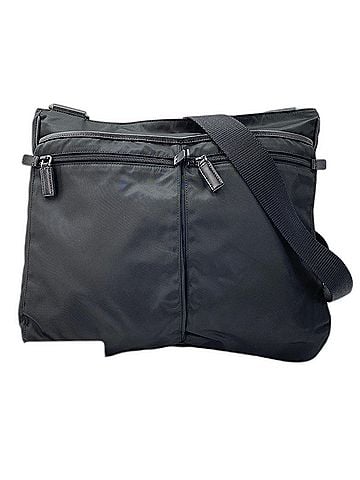 Prada Prada shoulder bag, nylon, black. (view 1)