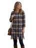 L.L.Bean 55% Wool 45% Viscose 100% Polyester Plaid Multi Color Wool Dress Size 6 - photo 1