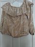 Michael Kors Print Tan White Blouse Size S - photo 5