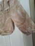 Michael Kors Print Tan White Blouse Size S - photo 6