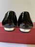 Tory Burch 100% Patent Leather 100% Leather Black Gold Flats Size 10 1/2 - photo 7