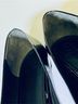 Tory Burch 100% Patent Leather 100% Leather Black Gold Flats Size 10 1/2 - photo 9
