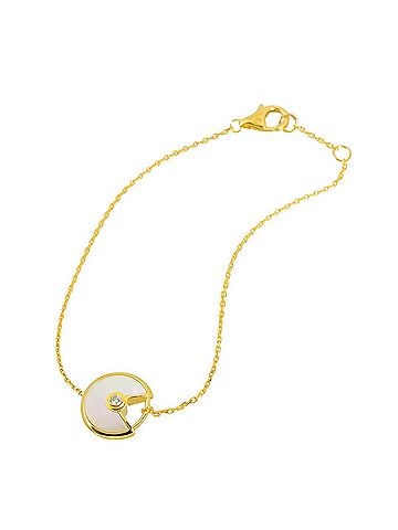 Cartier Cartier Amulette de Shell Diamond Bracelet XS 15.5cm 18K YG 750 (view 2)