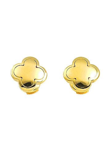 Van Cleef & Arpels Van Cleef &amp; Arpels Pure Alhambra Earrings 18K Yellow Gold 750 (view 1)