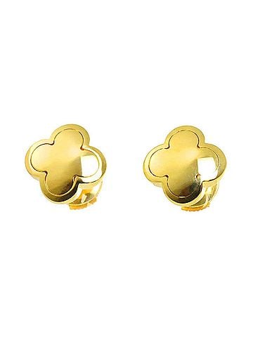 Van Cleef & Arpels Van Cleef &amp; Arpels Pure Alhambra Earrings 18K Yellow Gold 750 (view 2)