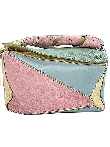 Loewe Loewe Puzzle Bag Medium 2-Way Leather Handbag, Multicolor (view 2)