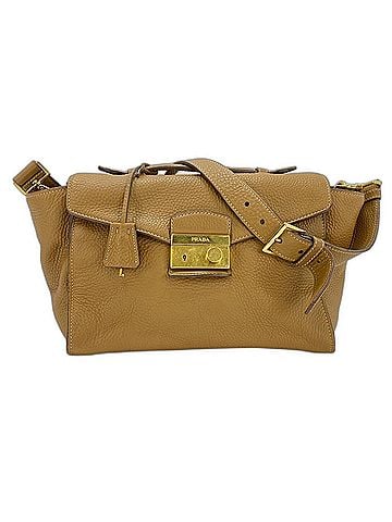 Prada Prada PRADA 2-way shoulder bag, leather, brown (view 1)