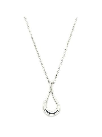 Tiffany & Co. TIFFANY&amp;Co. Open Teardrop Necklace, Elsa Peretti, SV925, Women's, 295784 (view 1)