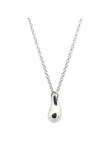 Tiffany & Co. TIFFANY&amp;Co. Teardrop Necklace, Elsa Peretti, Pt950 Platinum, Women's, 295768 (view 2)