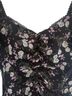 Astr 100% Polyester 97% Polyester 3% Elastane Floral Black Cocktail Dress Size M - photo 2