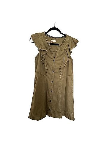 Anthropologie Pilcro Fluttersleeve Buttondown Tunic Mini Dress Casual Dress (view 1)