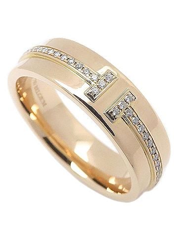 Tiffany & Co. TIFFANY&amp;Co. T TWO Narrow Ring, Diamond, 18KPG, Women's, 295796 (view 1)