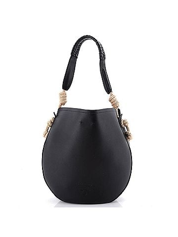 Prada Tambour Shoulder Bag Leather with Rope Detail (view 1)