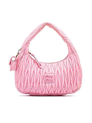 Miu Miu Medium Matelasse Tessuto Wander Hobo (view 1)