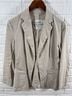 Frank & Eileen 50% Cotton 48% Flax 2% Elastane 100% Cotton Tan White Blazer Size S - photo 5