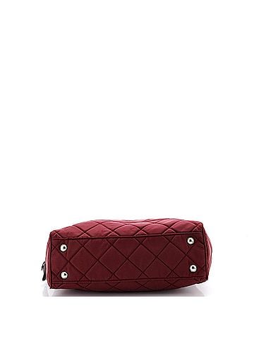 Prada Chain Shoulder Bag Quilted Tessuto Medium (view 2)