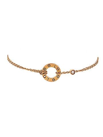 Cartier 2 Diamonds Love Bracelet 18K Rose Gold with Diamonds (view 1)