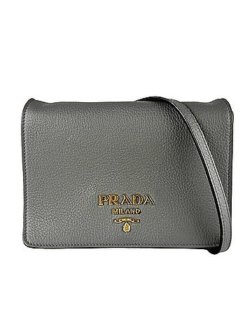 Prada Prada PRADA Shoulder Bag Leather Gray Women's z10545 (view 1)