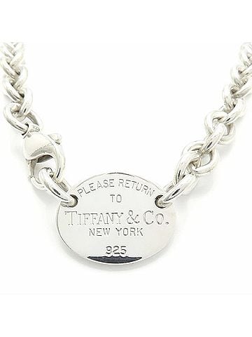 Tiffany & Co. TIFFANY&amp;Co. Return to Tiffany Oval Tag Necklace, SV925, Women's, 295787 (view 2)
