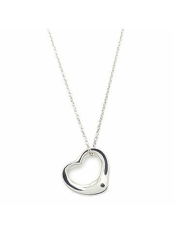 Tiffany & Co. TIFFANY&amp;Co. Open Heart Necklace, Elsa Peretti, SV925, Women's, 295771 (view 2)