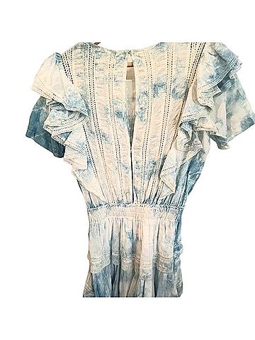 LoveShackFancy Natasha Ruffle Dress Casual Dress (view 2)
