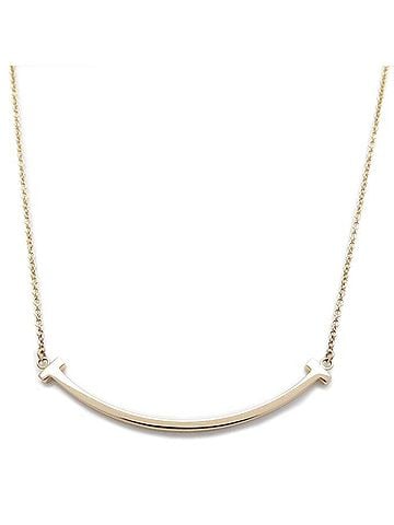 Tiffany & Co. TIFFANY&amp;Co. T Smile Necklace Small 18KPG Women's 295785 (view 1)