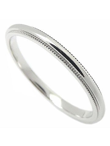 Tiffany & Co. TIFFANY&amp;Co. Milgrain Band Ring, Platinum 950, Men's, 60001597 295799 (view 2)
