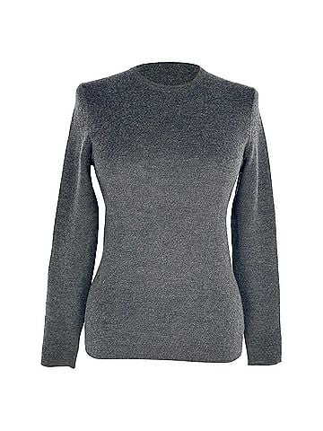 Michael Kors Michael Kors Crewneck Knitted Sweater in Grey Cashmere (view 1)