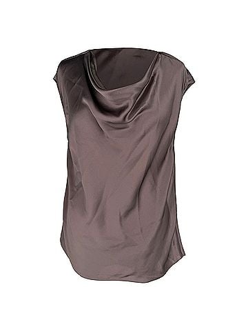 Lanvin Lanvin Cowl Neck Blouse in Brown Silk (view 1)