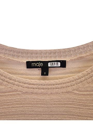 Maje Maje Rib-Knit Sweater in Pink Wool (view 2)