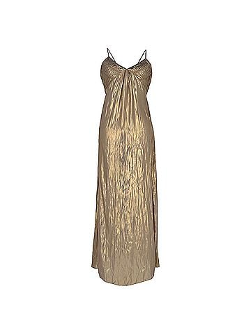 Zadig & Voltaire Zadig &amp; Voltaire Satin Rayonne Dress in Gold Polyester (view 1)