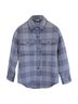 Reformation 100% Wool Blue Reformation Plaid Print Button-Down Jacket in Blue Wool Size S - photo 1