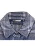 Reformation 100% Wool Blue Reformation Plaid Print Button-Down Jacket in Blue Wool Size S - photo 2