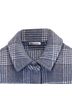 Reformation 100% Wool Blue Reformation Plaid Print Button-Down Jacket in Blue Wool Size S - photo 3