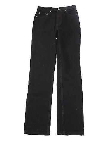 Reformation Reformation Liza High Rise Straight leg Jeans in Black Denim (view 1)