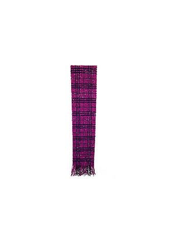 Burberry Burberry Plaid Fringed Scarf in Purple Lana Vergine (view 1)